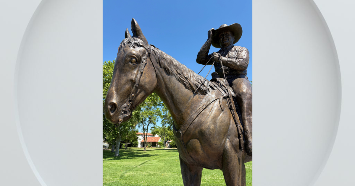 Statue of rodeo legend Cotton Rosser vandalized in Marysville, city says