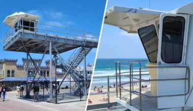 Mission Beach temporary lifeguard tower installed as crews fix permanent tower – NBC 7 San Diego