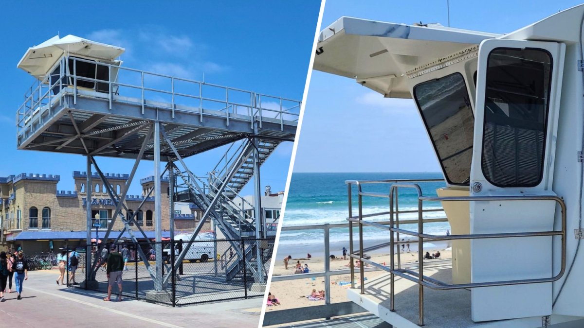 Mission Beach temporary lifeguard tower installed as crews fix permanent tower – NBC 7 San Diego