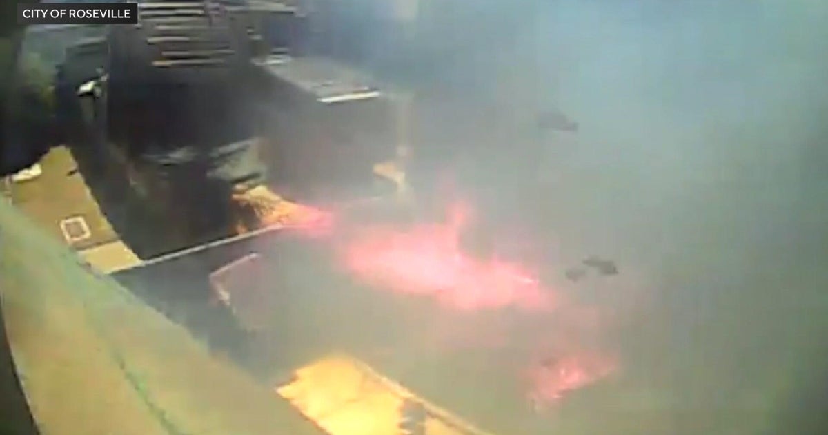Roseville video shows lithium-ion battery ignite in garbage truck