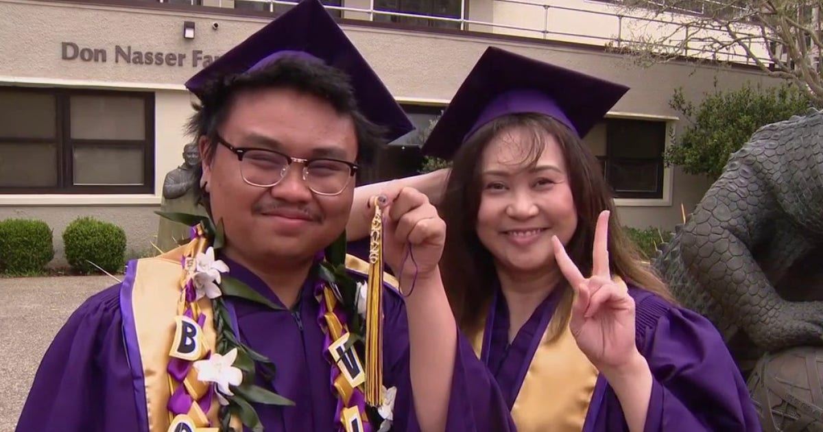 Mother and son graduate together at SF State