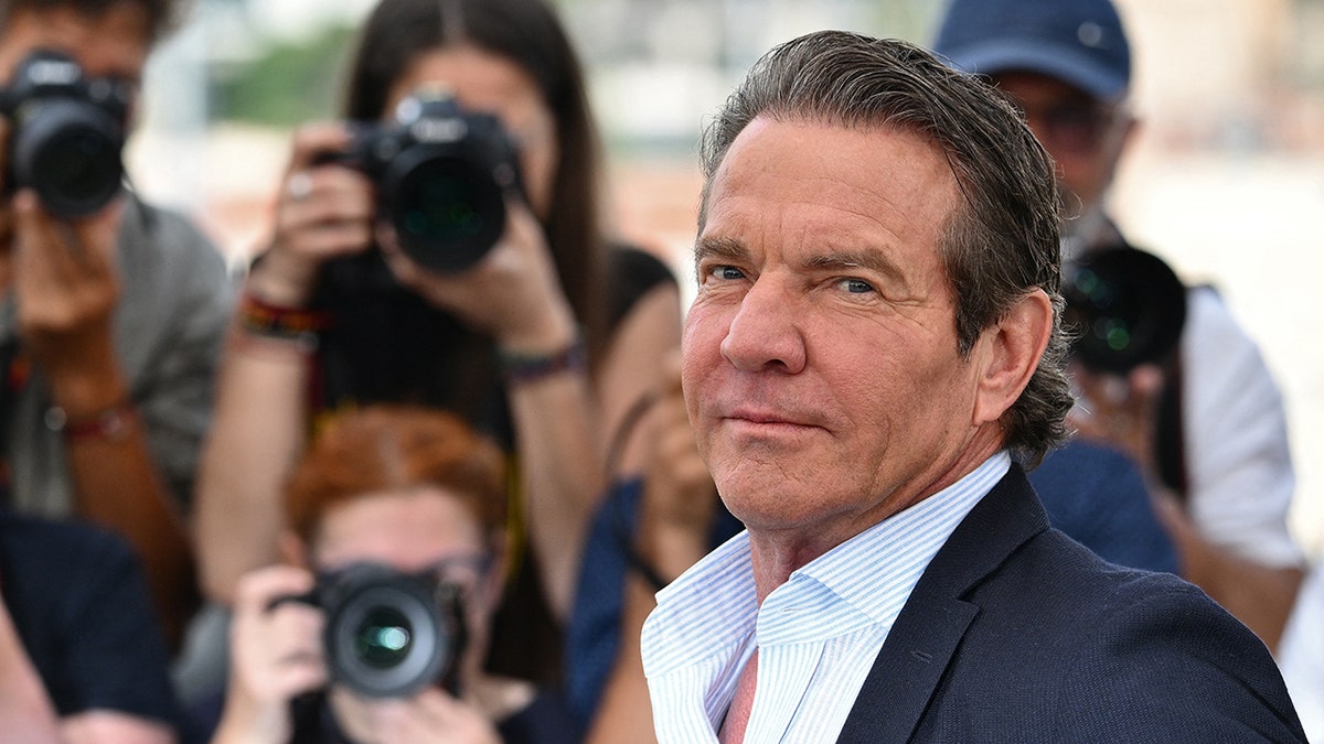 Dennis Quaid posing during a photocall at Cannes Film Festival in southern France