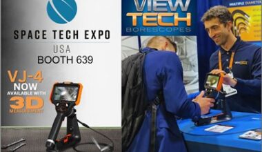 IMAGE CAPTION: ViewTech Borescopes will exhibit at Space Tech Expo USA 2026, June 2-4 at the Anaheim Convention Center in Anaheim, California. Attendees are invited to visit Booth 639 for hands-on demonstrations of the VJ-4 video borescope featuring advanced 3D measurement capabilities for aerospace, defense, and industrial inspection applications.