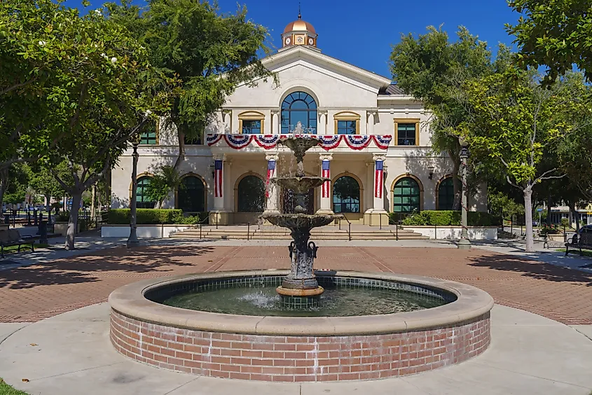 Fillmore City Hall on a sunny afternoon.