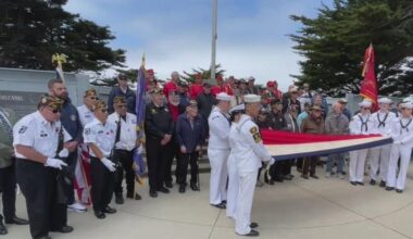 Memorial Day ceremony at USS San Francisco Memorial honors those who died in Battle of Guadalcanal