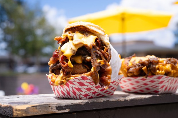 Tucked in a residential street in Bonita is a house turned burger joint, the Burger Kook, dishing out patties made with a blend of filet mignon, ribeye, and top sirloin. (Nelvin C. Cepeda / The San Diego Union-Tribune)