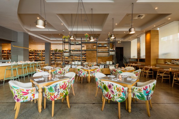 The interior of Cucina Urbana restaurant, which opened in 2009 at Fifth Avenue and Laurel Street in the San Diego neighborhood of Bankers Hill. (Kimberly Motos)