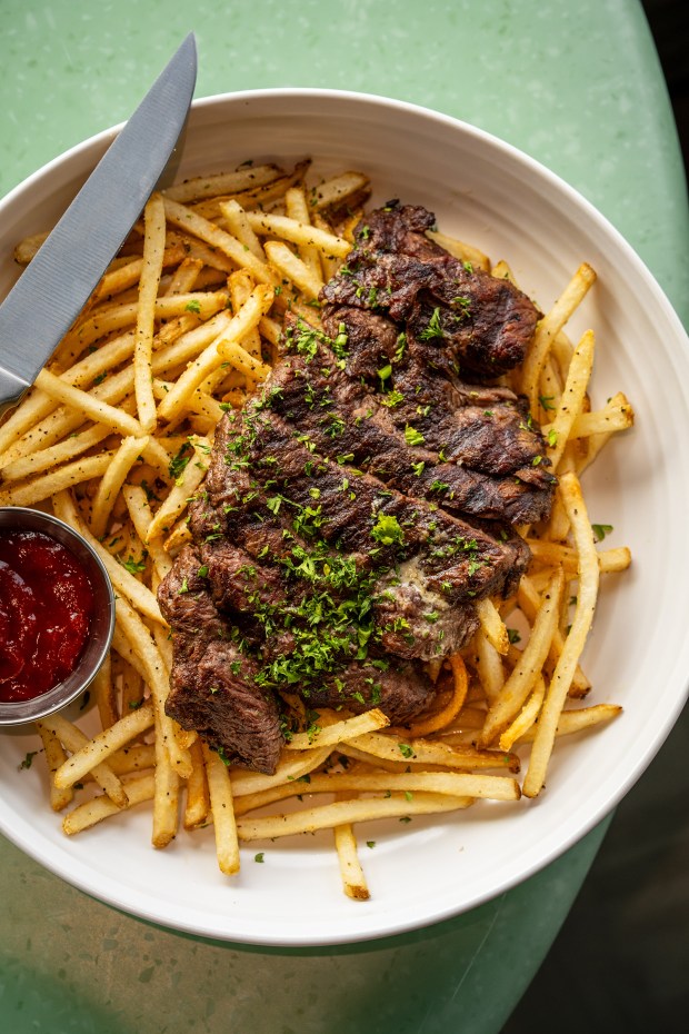 Steak and Fries at Queensland Del Mar, opening Thursday, May 21, in Del Mar. (Kimberly Motos)