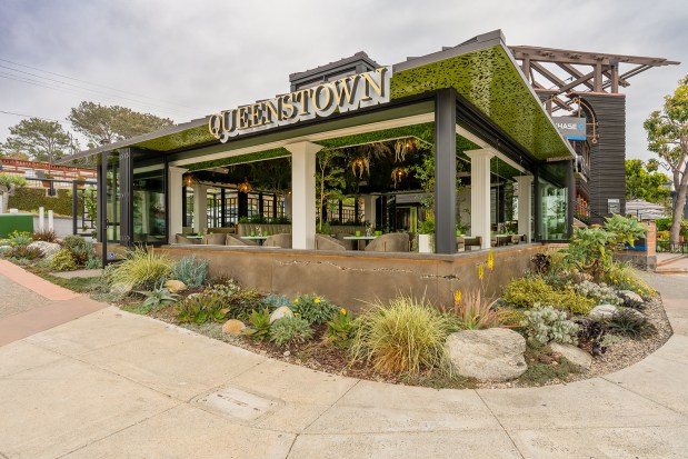 The exterior of Queensland Del Mar restaurant, opening Thursday, May 21, in Del Mar Village. (Kimberly Motos)