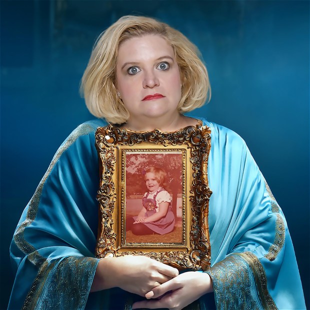 Mary Kennedy presents her dark comedy "Hail Mary, None of the Grace," about confronting her Catholic faith as she lays her mother to rest, at the 2026 San Diego International Fringe Festival. (Mary Kennedy)