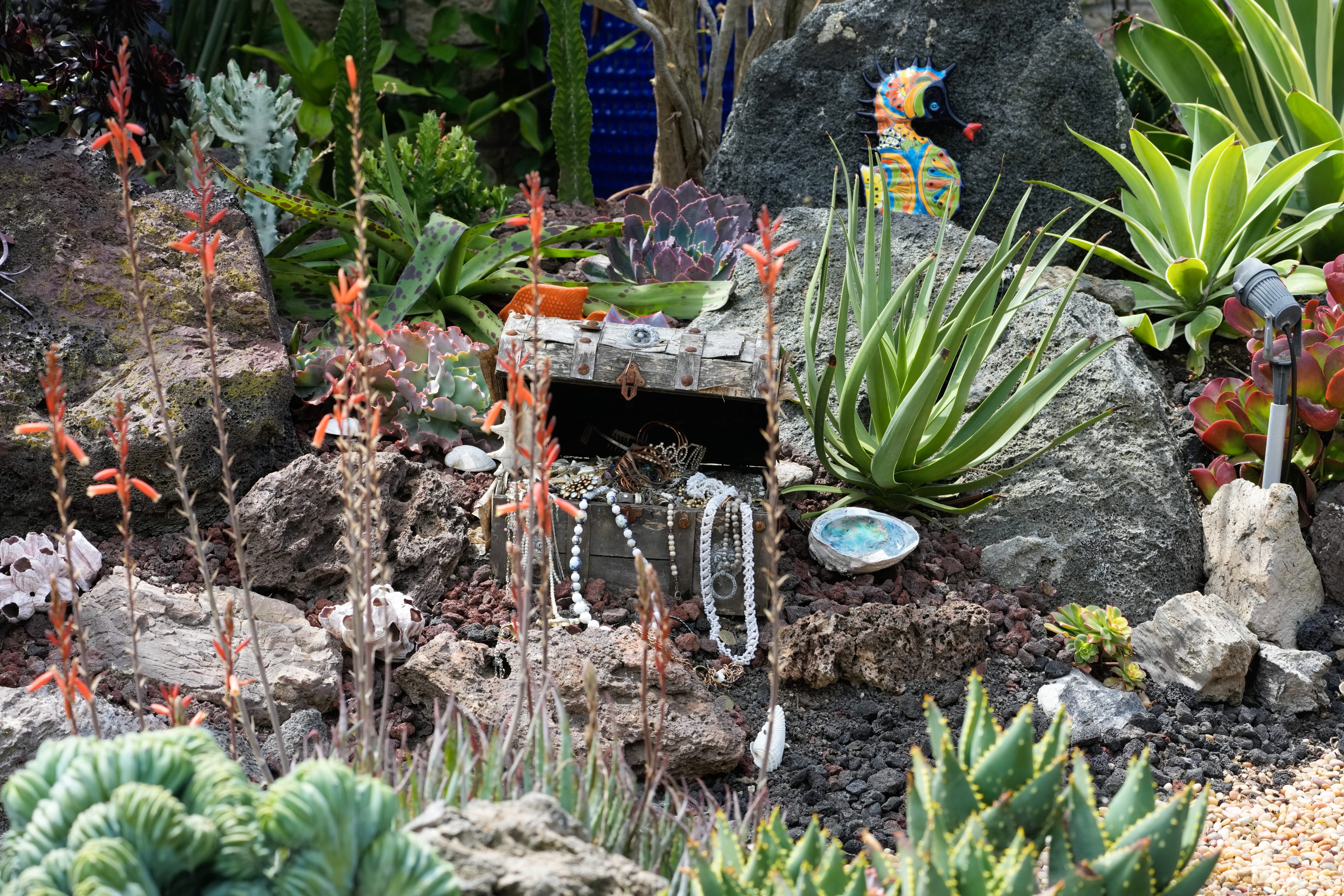 A sentimental section of the backyard is a reminder of...