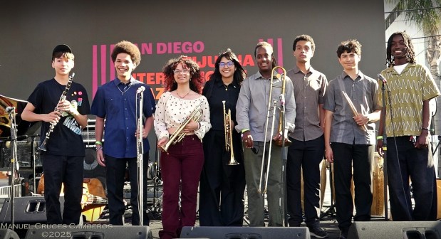 The Binational Youth Ensemble will perform in October for the third consecutive year at the San Diego Tijuana International Jazz Festival. The band features top high school student musicians from both San Diego and Ensenada. (Manuel Cruces)