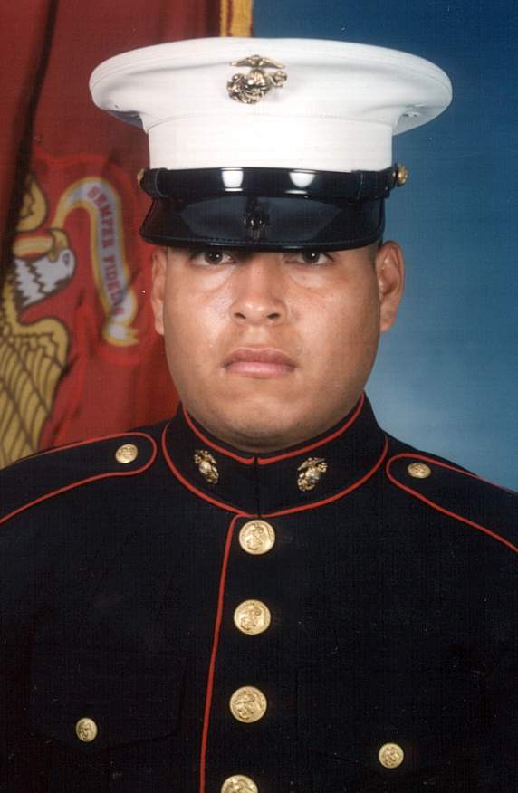 FILE - This undated photo released by the U.S. Marines, shows Sgt. Rafael Peralta, 25. Federal lawmakers announced Thursday March 1, 2012, they have obtained evidence previously unavailable to military investigators that proves the Navy should not have disqualified Peralta, a San Diego Marine from being posthumously awarded America's highest military honor. (AP Photo/U.S. Marines, File)