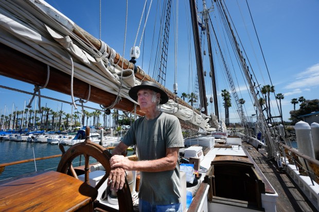 Don Johnson President of South Bay Sailing Association and Captain of the Schooner Bill of Rights at the Chula Vista Marina on Tuesday, April 28, 2026, in Chula Vista, CA. (Nelvin C. Cepeda / The San Diego Union-Tribune)