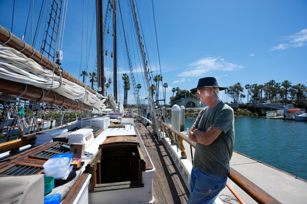 Don Johnson President of South Bay Sailing Association and Captain of the Schooner Bill of Rights at the Chula Vista Marina on Tuesday, April 28, 2026, in Chula Vista, CA. (Nelvin C. Cepeda / The San Diego Union-Tribune)