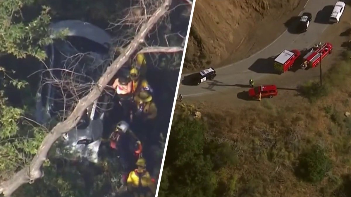2 rescued in Tesla crash off Mulholland Highway in Malibu – NBC Los Angeles