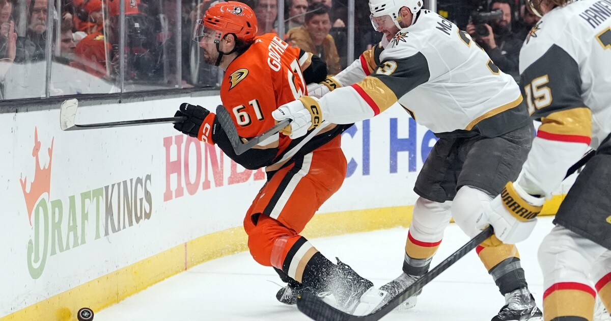 VGK's McNabb suspended for Game 6 for late hit that injured Ducks' Ryan Poehling