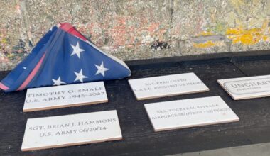 Veteran-owned Bakersfield cafe unveils memorial wall honoring service