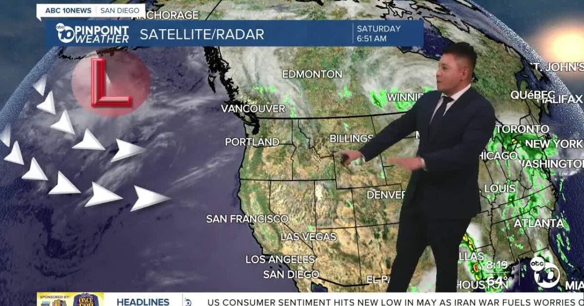 May gray lingers with cooler weather on the way for San Diego County