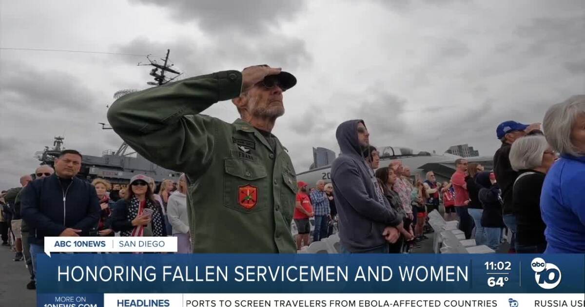 Thousands gather aboard USS Midway to honor fallen servicemembers
