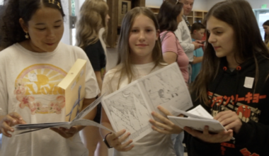 Students write and illustrate books for kids in local hospitals