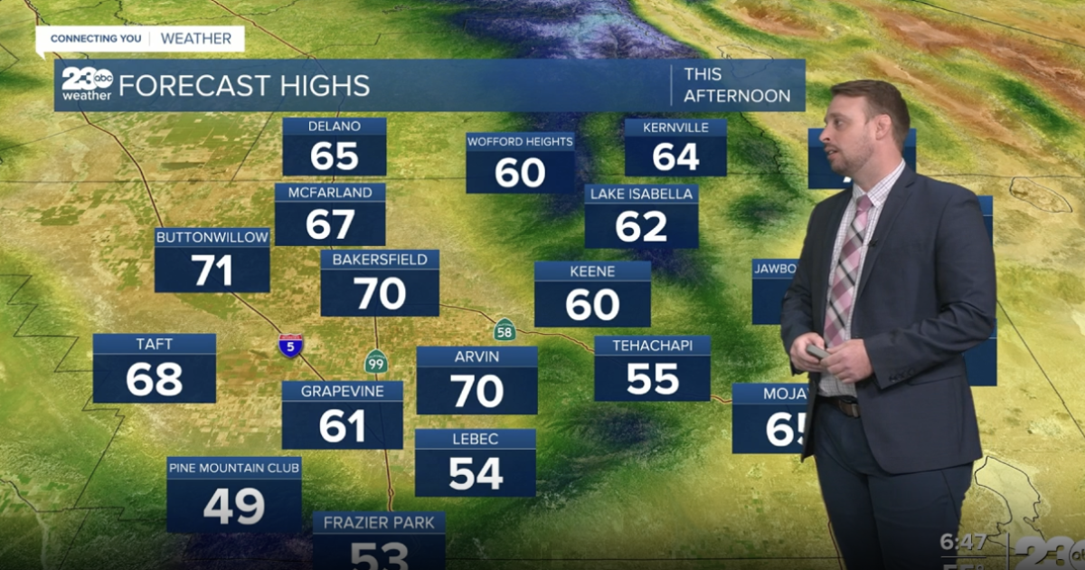 Cooler temps, rain chances arrive in Kern County this week