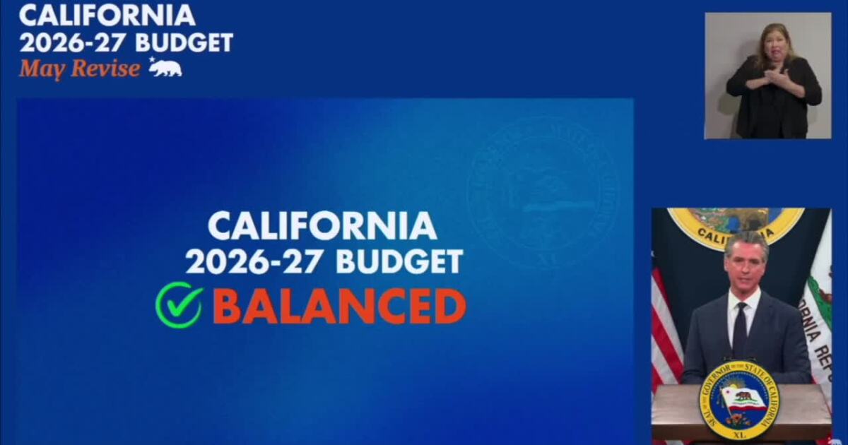 California governor's revised budget plan aims to eliminate deficit through 2028