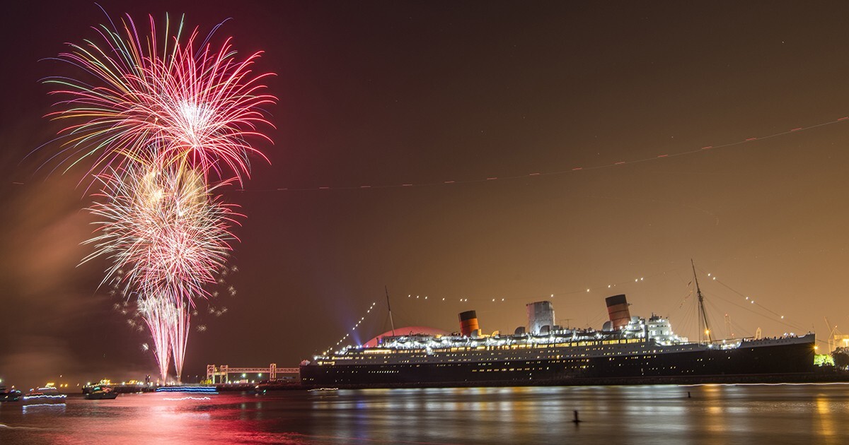Why did regulators stop one Long Beach fireworks show but allow an even bigger one?