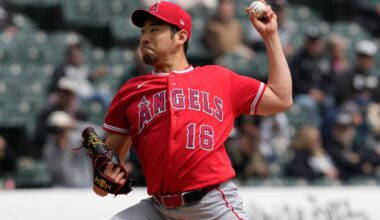 Angels starter Yusei Kikuchi leaves game at Chicago with left shoulder tightness