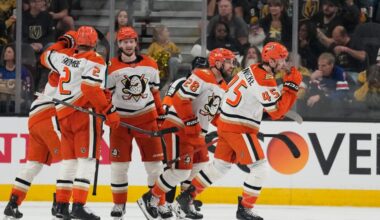 Ducks beat Golden Knights 3-1 and send series back to Anaheim at 1-1