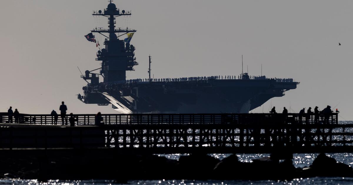 Aircraft carrier USS Ford returns home after 11-month deployment