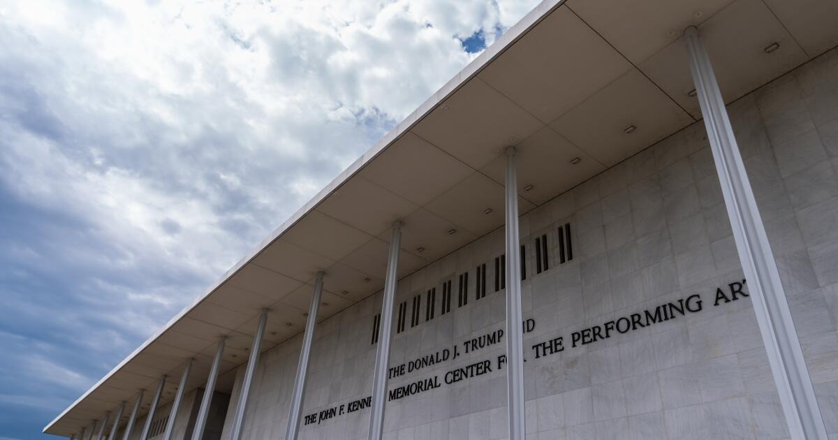 Trump's name to be removed from Kennedy Center, judge orders