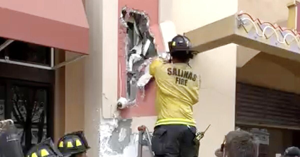 Burglary suspect trapped in a wall is rescued after Salinas cops on coffee break hear his cries for help