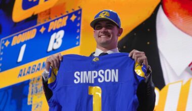 Ty Simpson didn't notice controversy with Rams picking him No. 13