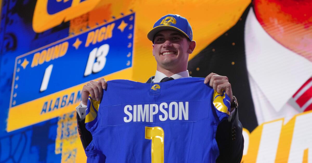 Ty Simpson didn't notice controversy with Rams picking him No. 13