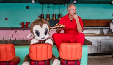 Gary Baseman draws on L.A. restaurant menus for new show at Johnie’s