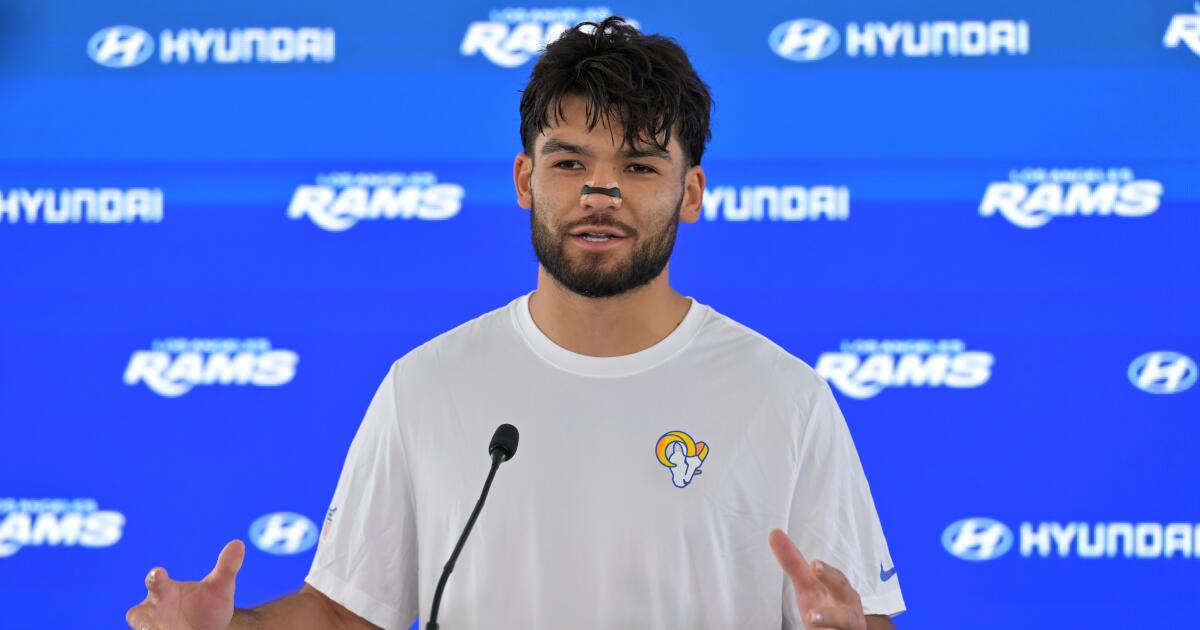 Rams' Puka Nacua talks about rehab, lawsuit, stalled mega deal