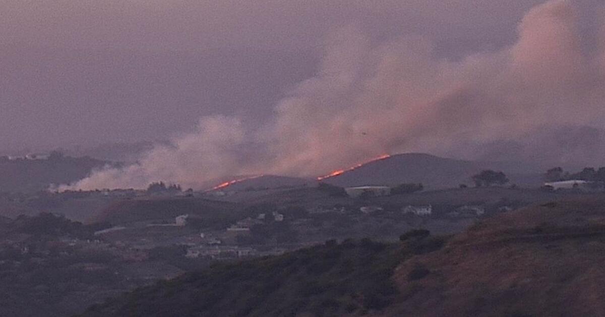Grand fire burns in Chino Hills, spurring evacuation orders