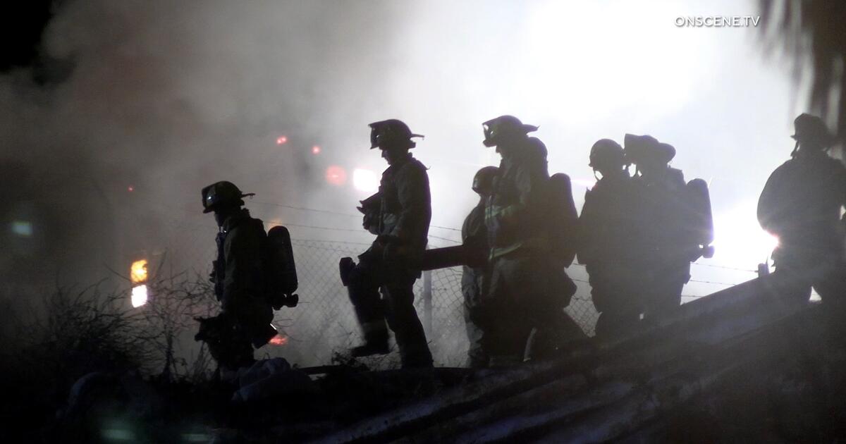 110 freeway closed in both directions outside Port of Los Angeles for tunnel fire