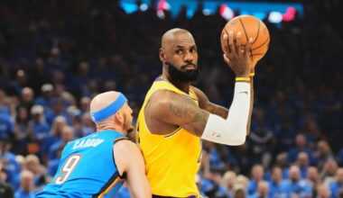 Thunder pull away in second half to defeat Lakers in Game 1