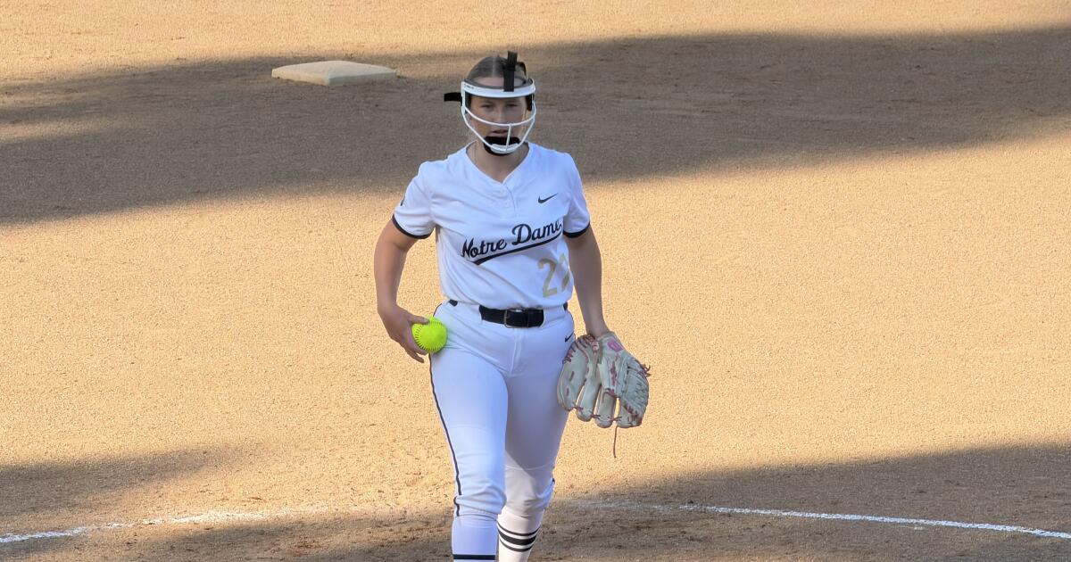 Prep talk: Sherman Oaks Notre Dame pitcher Ainsley Jenkins knows who to call for writing help