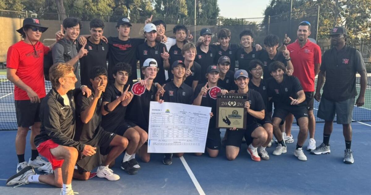 Harvard-Westlake rises to top in Southern Section Division 1 tennis