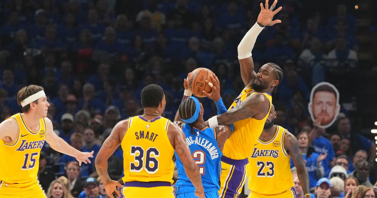 Lakers fail Game 1 test against Thunder despite slowing down SGA