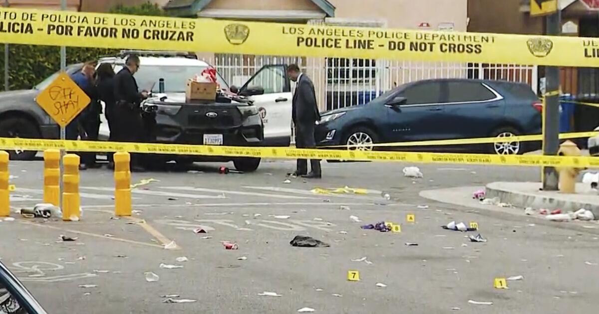 One woman killed, another hurt in shooting near Watts vigil