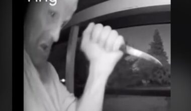 Ring camera footage shows knife-wielding man acting erratically before arrest in Sacramento