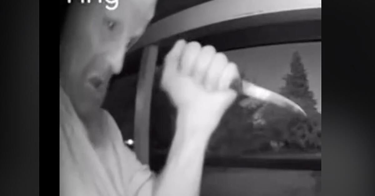 Ring camera footage shows knife-wielding man acting erratically before arrest in Sacramento
