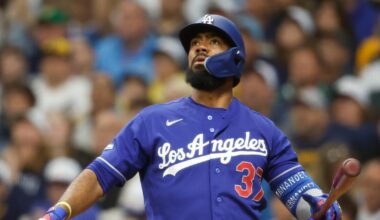 Teoscar Hernández drives in six runs, helps Dodgers rout Brewers