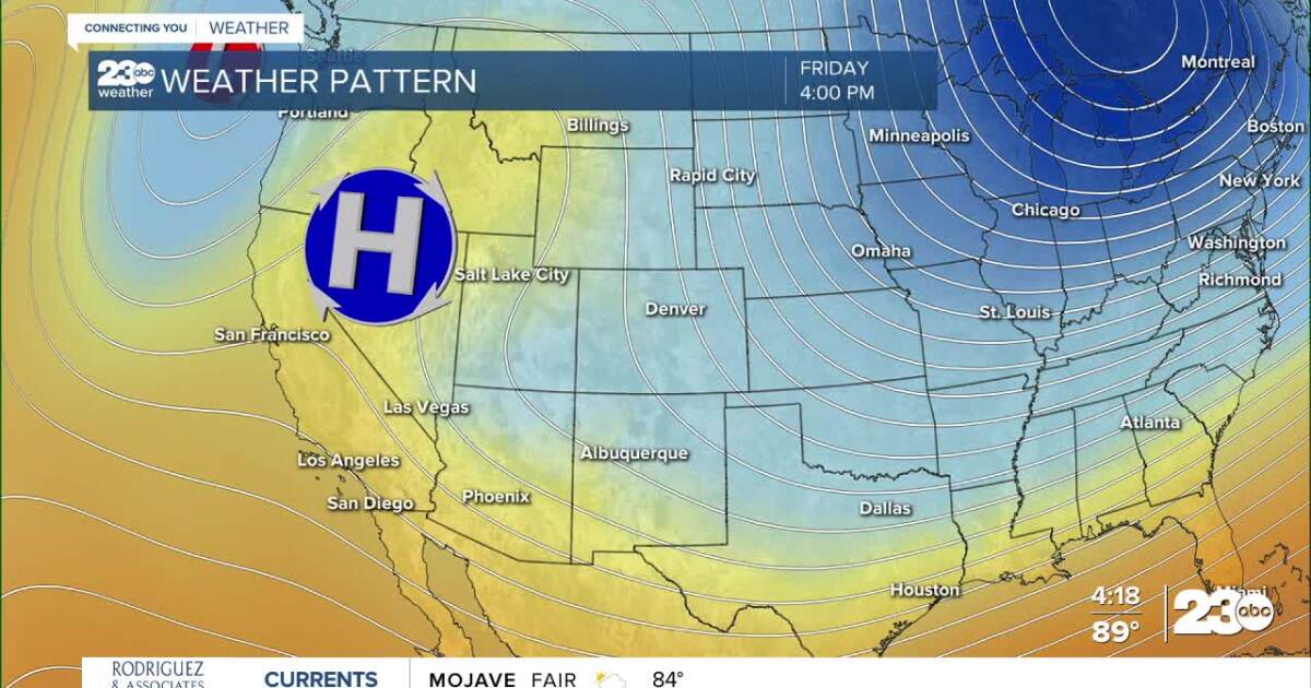 Warm Saturday, cooler on Sunday