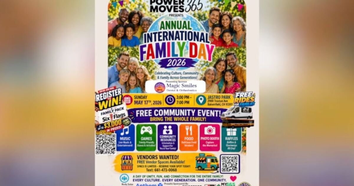 All are welcome to celebrate International Family Day at Jastro Park