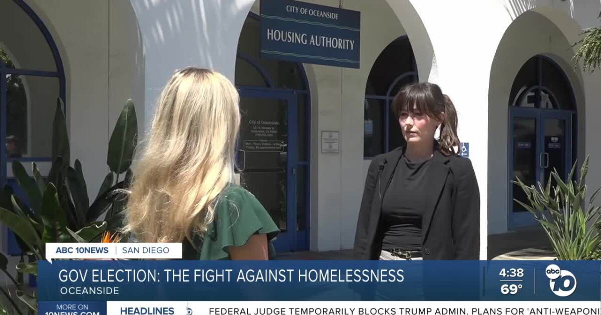 California governor's race puts homelessness front and center in Oceanside